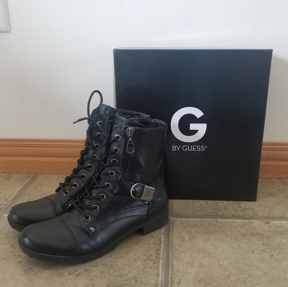 G by Guess Brittian Combat/ Moto Boot Size 7 M